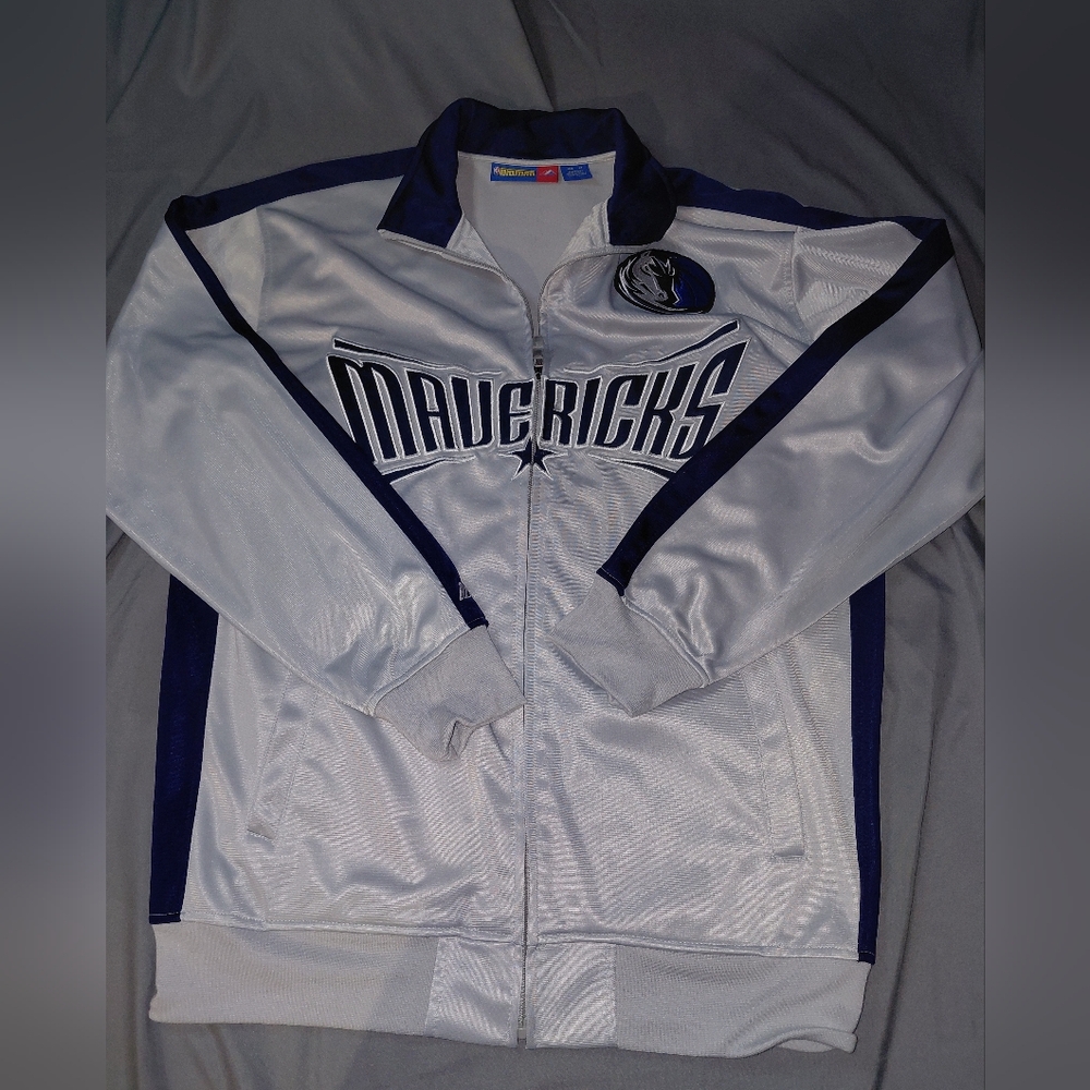 Mavericks White and Blue  Jacket
